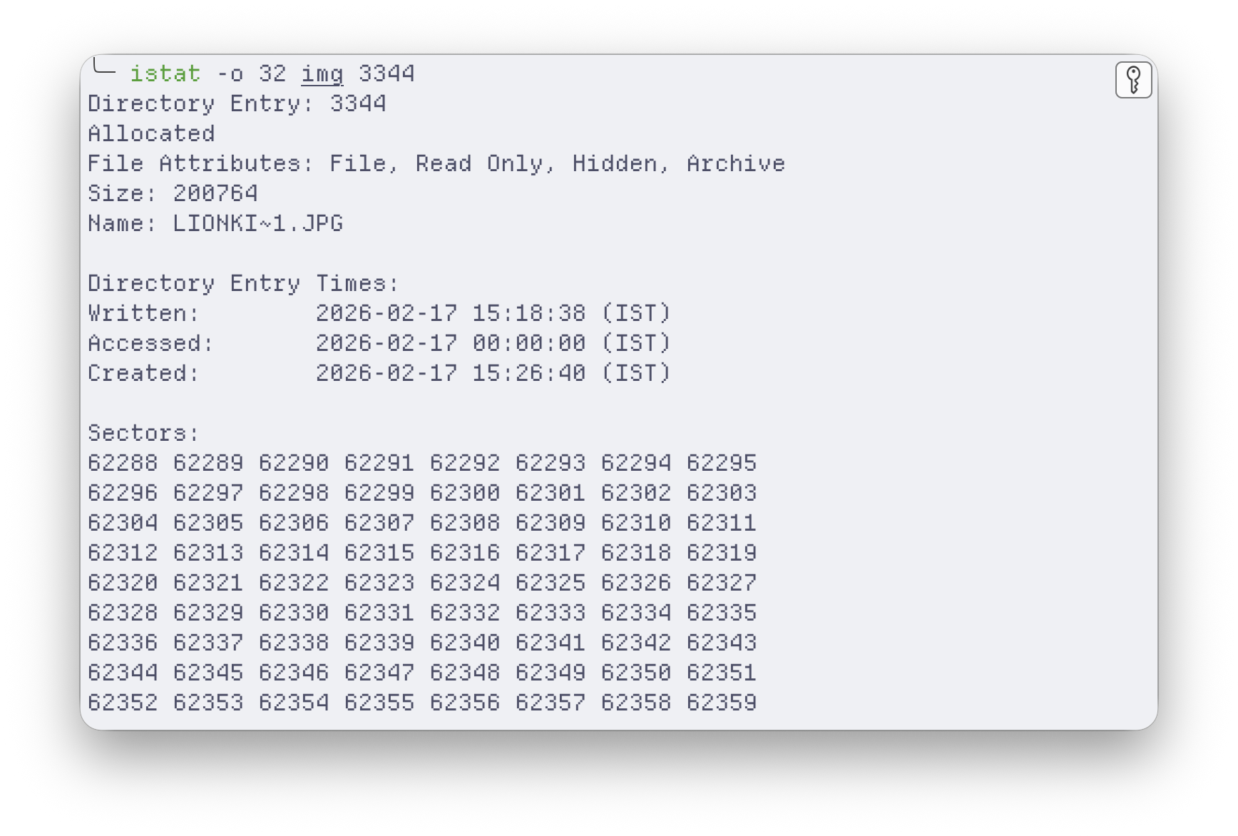 Timestamp anomaly: the written time precedes the created time