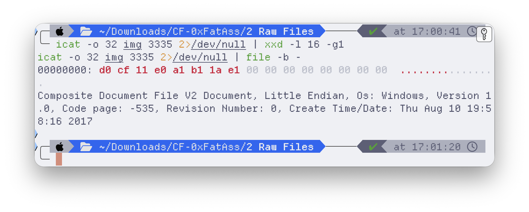 An .xlsx that is actually a legacy OLE2 .xls created in 2017